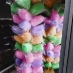 Colorful cotton candy station for Denver birthday and quinceañera events